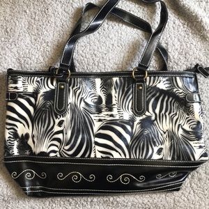 Zebra purse